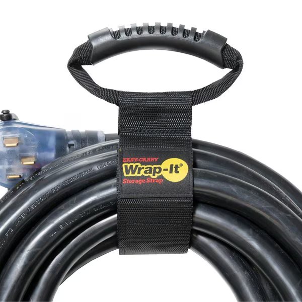 Back-to-Back Strap, No Adhesive, 22 in, 2-1/2 in Wd, Black, 2 PK, Wrap-It, Mfr#: A102-H-22BX